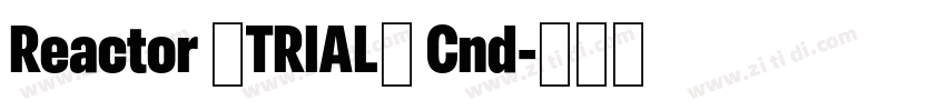 Reactor (TRIAL) Cnd字体转换